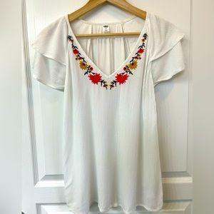 Old navy blouse, color withe, size s